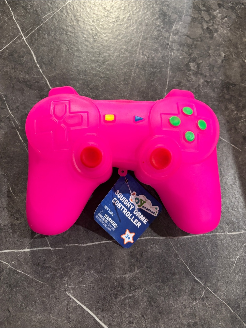 Squishy Game Controller Toy - Bright Pink